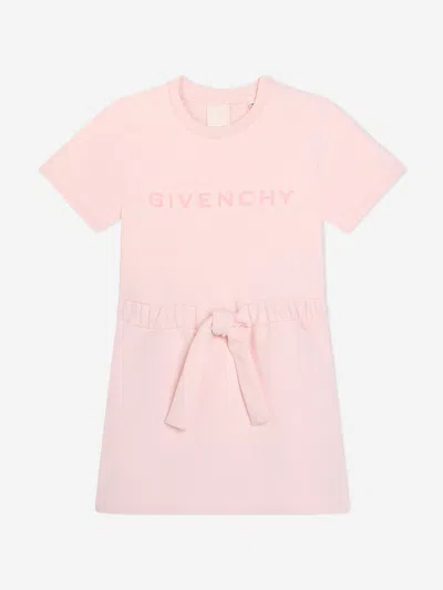 Shop Givenchy Girls Logo Sweater Dress In Pink