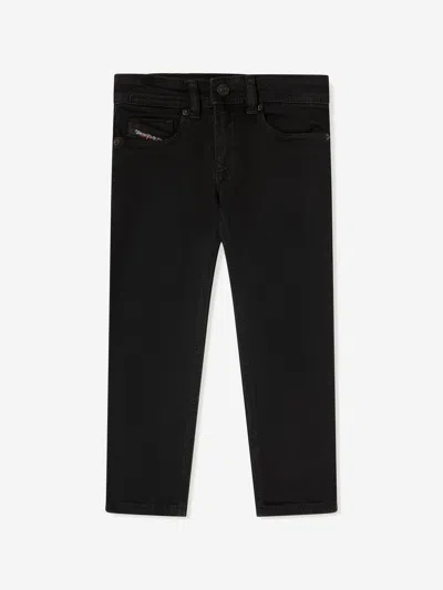 Diesel Boys 5 Pocket Sleenker Jeans 8 Yrs Black In Black