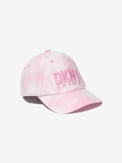 Shop Dkny Girls Logo Cap In Pink