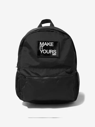 Shop Dkny Kids Logo Backpack In Black