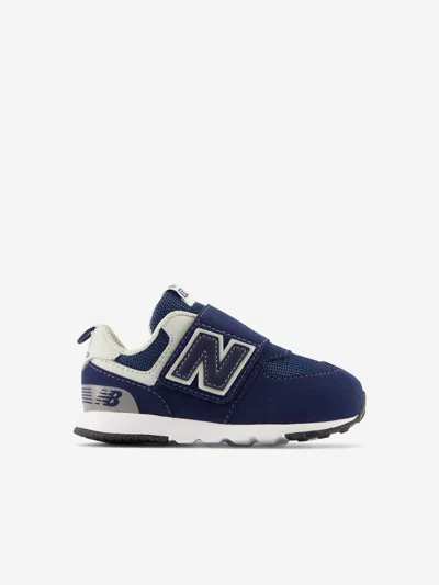 Shop New Balance Boys 574 Trainers In Blue