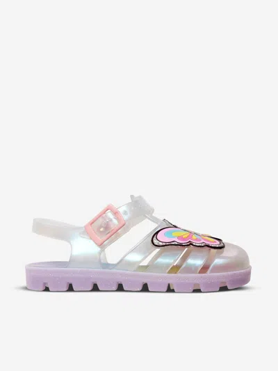 Shop Sophia Webster Girls Pvc Unicorn Jelly Sandals Eu 20 Uk 4 Multicoloured