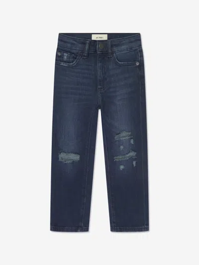 Shop Dl1961 Boys Brady Distressed Slim Jeans In Blue
