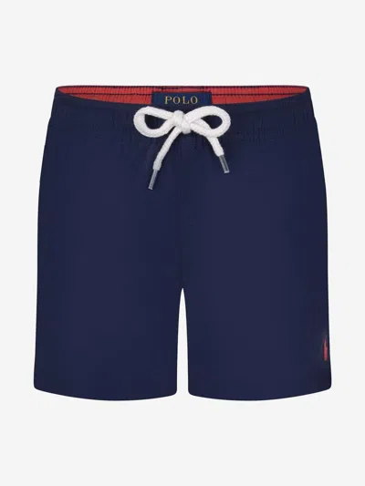Polo Ralph Lauren Polo Pony Drawstring Swimming Shorts In Blue