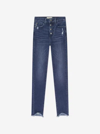Shop Dl1961 Girls Chloe Distressed Skinny Jeans In Blue