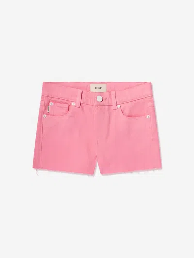 Shop Dl1961 Girls Lucy Cut Off Shorts In Pink
