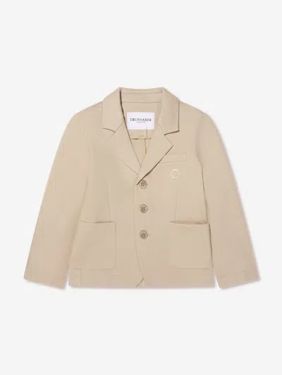 Trussardi Boys Theoden Jacket In Beige