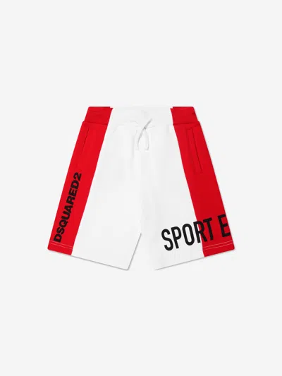 Shop Dsquared2 Boys Sports Edition.07 Shorts In Red