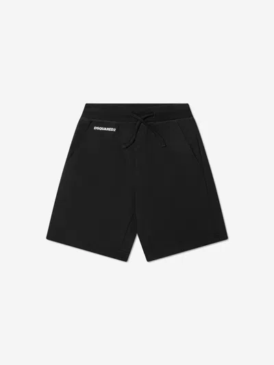 Shop Dsquared2 Kids Sports Edition.07 Shorts In Black