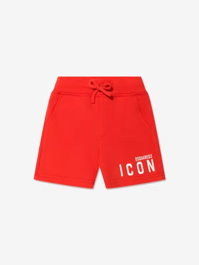 Shop Dsquared2 Kids Icon Shorts In Orange