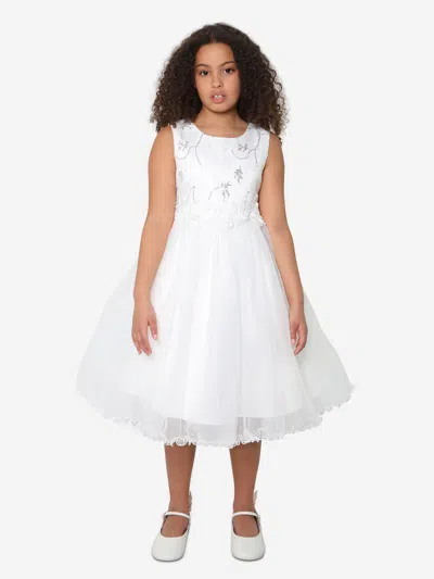 Shop Iame Girls Tulle Dress In White