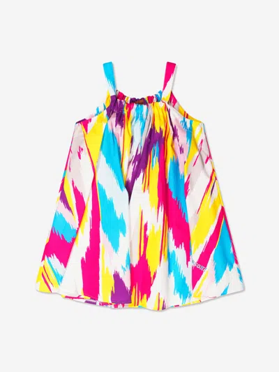 Shop Missoni Girls Sleeveless Woven Dress In Multicoloured