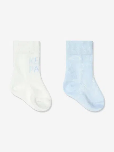 Shop Kenzo Baby Socks Set (2 Pack) In Blue