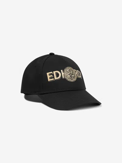 Shop Ed Hardy Kids Logo Cap In Black