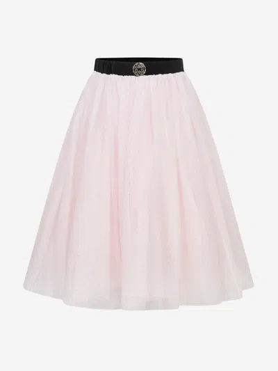 Shop Elie Saab Girls Shimmer Tulle Skirt 6 Yrs Pink