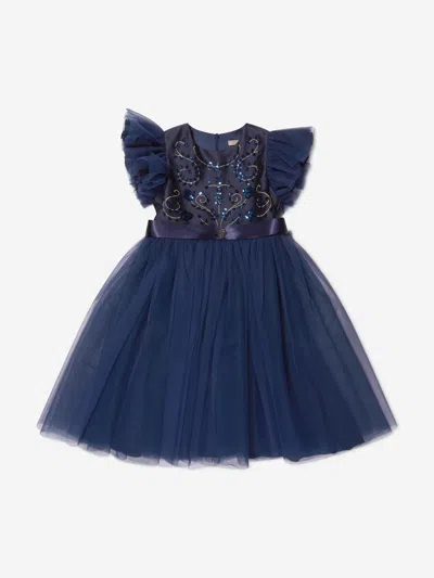 Shop Elie Saab Girls Special Occasion Dress 6 Yrs Blue