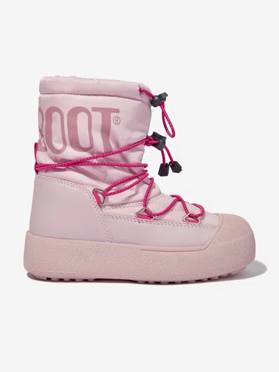 Shop Moon Boot Girls Jtrack Polar Snow Boots In Pink