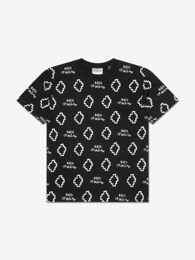 Marcelo Burlon County Of Milan Marcelo Burlon Toddler Boy T-shirt Black Size 4 Cotton In Black
