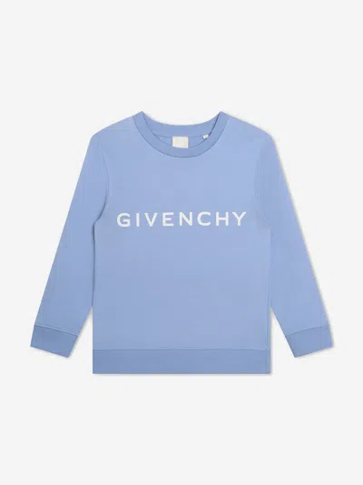 Shop Givenchy Boys Logo Print Sweatshirt In Pink