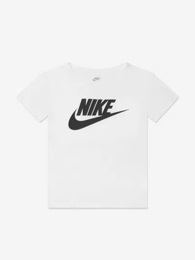 Shop Nike Boys Futura T-shirt In White