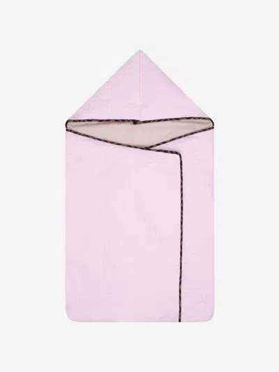 Shop Fendi Baby Girls Sleeping Bag In Pink