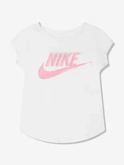 Shop Nike Girls Futura T-shirt In White