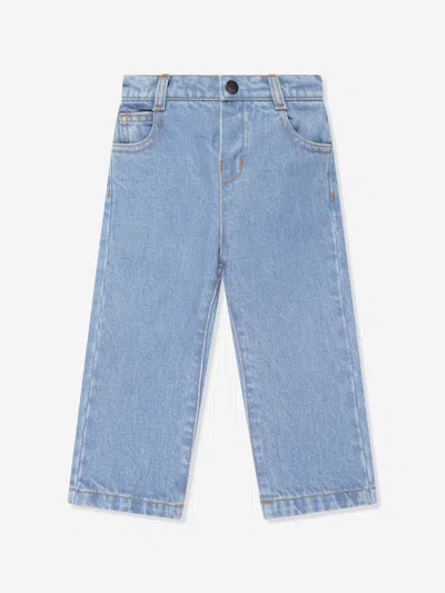 Shop Fendi Baby Boys Denim Jeans In Blue