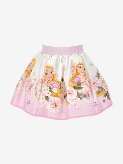 Shop Monnalisa Girls Princess Skirt In Pink