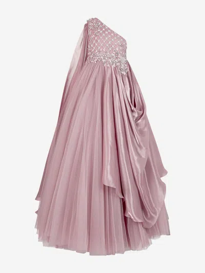 Shop Maison Ava Girls Belinda Occasion Dress In Pink