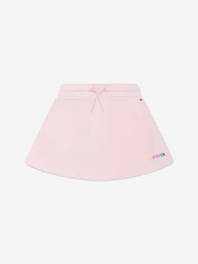 Shop Tommy Hilfiger Girls Monotype Skirt In Pink