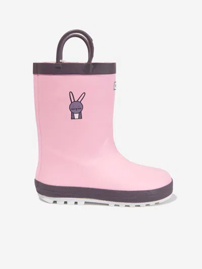 Shop Roarsome Girls Hop Rain Boots In Pink