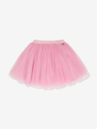 Shop Guess Girls Tulle Skirt In Pink