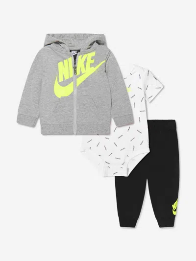 Shop Nike Baby Boys 3 Piece Tracksuit Set In Black