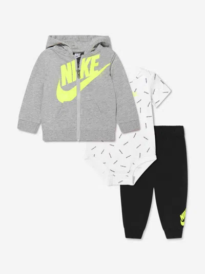 Nike Just Do It Cotton-blend Tracksuit Set In Black