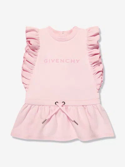 Shop Givenchy Baby Girls Ruffle Sweater Dress In Pink