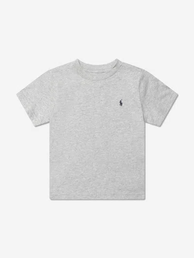 Polo Ralph Lauren Boys T-shirt Us 2 - Uk 1.5 Yrs Grey In Grey