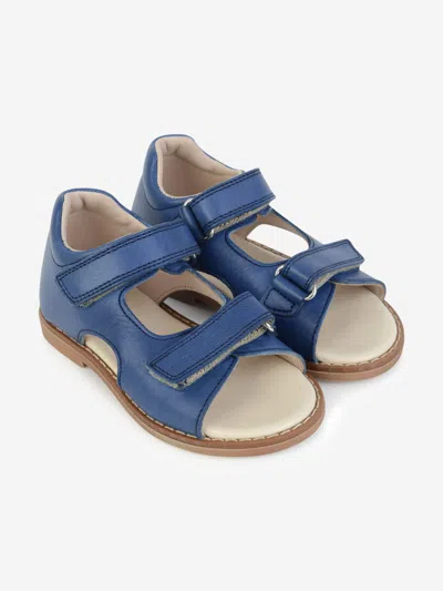 Shop Gallucci Leather Sandals Eu 22 Uk 5 Blue