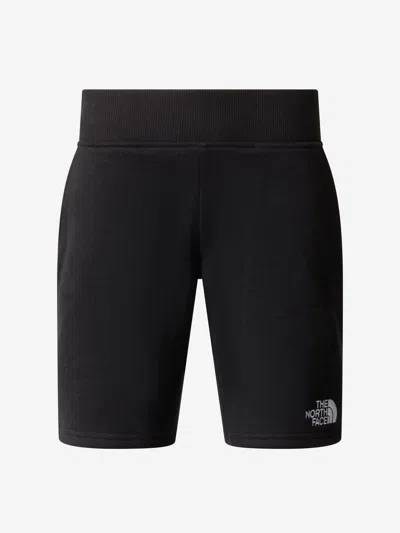 The North Face Logo-print Cotton Shorts In Black