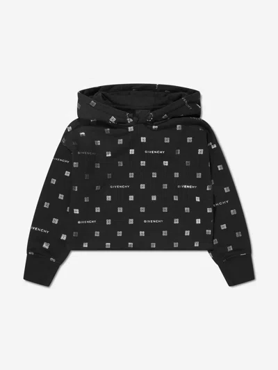 Shop Givenchy Girls 4g Logo Hoodie In Black