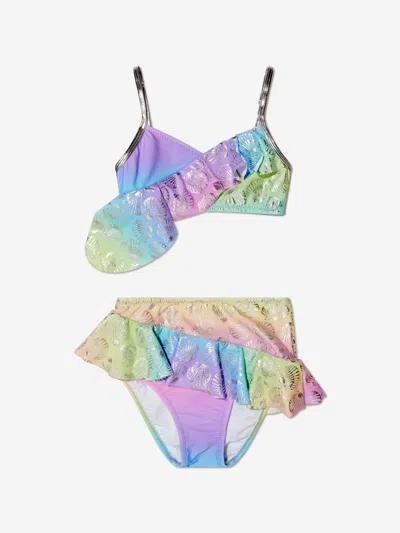 Nessi Byrd Gigi Seashell-print Bikini In Multicoloured
