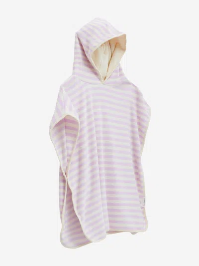 Shop Sunnylife Girls Princess Swan Character Hooded Towel In Purple