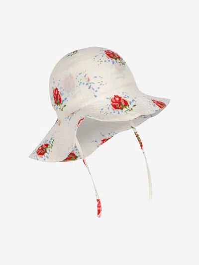 Shop Konges Slojd Girls Vita Rosa Elin Sun Hat In Multicoloured