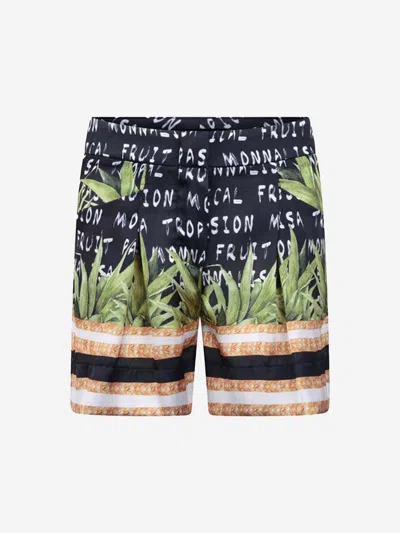 Shop Monnalisa Girls Shorts - Tropical Summer Shorts 4 Yrs Black