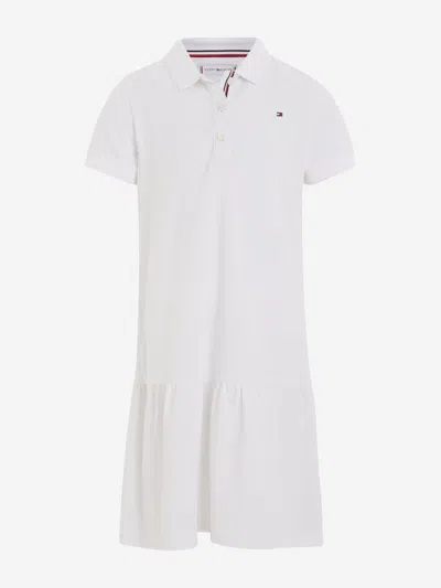Shop Tommy Hilfiger Girls Essential Polo Dress In White