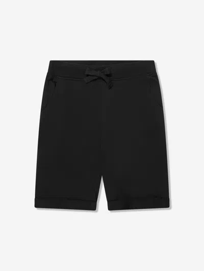 Guess Boys Branded Sweat Shorts 8 Yrs Black In Black