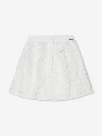 Shop Guess Girls Lace Skirt In White