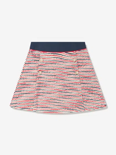 Shop Patachou Girls Yacht Club Skirt In Multicoloured