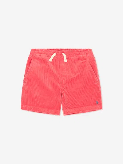 Shop Ralph Lauren Boys Prepster Logo Shorts Us 16 - Uk 14 Yrs Pink