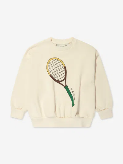 Shop Mini Rodini Kids Tennis Sweatshirt In Ivory