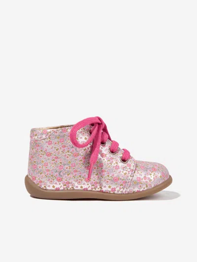 Shop Pom D'api Girls Liberty Stand Up Boots In Pink